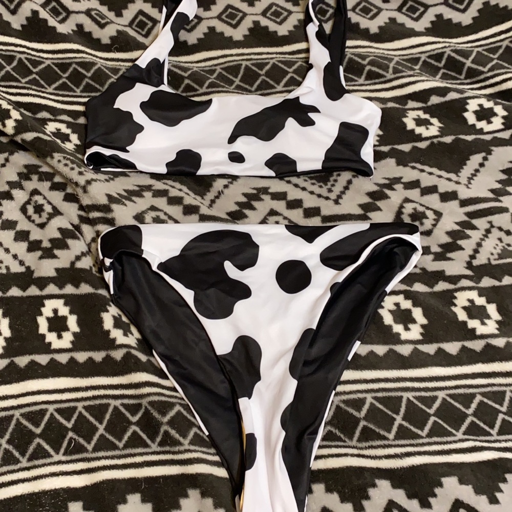 NWT Cow Print Bikini